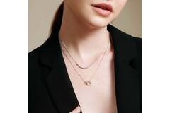  Miss Twinkle - Link necklaces - Silver / Rhodium plated - Zirconia - 46-50 cm